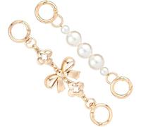 Katnetoly 2 Pezzi di Catena di Estensione per Borsa con Dorato, Catene di Estensione in Perle di Metallo, Cinturino di Ricambio per Borsa con Motivo A, per,