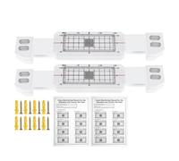 Katnetoly 2 Pezzi di Monitoraggio Delle Crepe, Più Tell Tale Corner Crack Monitor per il Record Tell Tale Standard di Crepe e Angoli