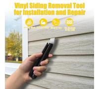 Katnetoly 2 Pezzi di Strumento per Rimozione Rivestimenti In Vinile, Strumento Cerniera per Rivestimenti In Vinile con In Acciaio e Manico Lungo, Strumento di Installazione e Rimozione