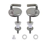 Katnetoly 2 Pezzi Durevoli, Sgancio Rapido, Facile Installazione, Cerniera per WC, Riparazione Resistente All'Usura, In Acciaio Inossidabile, con Accessori di Ricambio per il Montaggio.