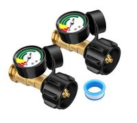 Katnetoly 2 Pezzi Indicatore di Livello del Serbatoio di Propano, Indicatore di Propano, Manometro del Gas Propano Riscaldatore A Propano, Braciere, Barbecue