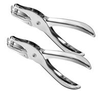 Katnetoly 2 Pezzi Piccolo Perforatore Singolo, Perforatore per Carta da 1/4 Pollice con Capacità di 8 Fogli, Precisione di Perforazione