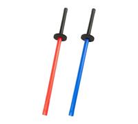 Katnetoly 2 Pezzi Set di Bastoni da Allenamento con Impugnatura Antiscivolo in Schiuma Giocattolo da Allenamento per La Pratica della Scherma Giocattolo da Regalo 70 cm