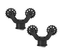 Katnetoly 2 Pezzi Supporto Universale per Pagaie per Kayak Supporto per in Plastica per Canoe Facile Installazione Supporto per da Pesca con Rotaia per Kayak