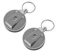 Katnetoly 2 Pz Heavy Duty Bobina Retrattile Porta Badge Identificativo Clip Infermiera Carta di Nome