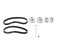 Katnetoly 2 Set Cinghia di Puleggia Folle Kit Ruota Sincrona nel Alluminio per Stampante 3D Trasmissione Meccanica CNC