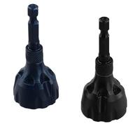 Katnetoly 2 Utensili per Smussatura Esterna per Sbavatura In Carburo di Tungsteno da 3 mm A 20 Mm, Punta per Trapano per Smussatura per Sbavatura (Nero+Blu)