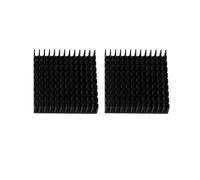 Katnetoly 2 x Dissipatore di in Alluminio Nero con dissipatore di 40 x 40 x 11 mm