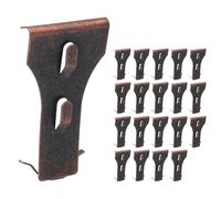 Katnetoly 20 Ganci per In Acciaio con Clip per In Metallo Rosso per Appendere All'Aperto, Ganci per Muri In Resistenti per Altezze da 2-1/4 Pollici A 2-3/8 Pollici