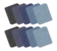 Katnetoly 20 Pezzi di Toppe Termoadesive In Denim per Jeans All'Interno e All'Esterno, Toppe Termoadesive Adesive Resistenti per La Riparazione di Indumenti