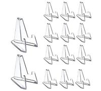 Katnetoly 20 Pezzi Supporti per Espositori per Monete in Acrilico Trasparente Supporto per Portacapsule per Monete Commemorative per Carte da Cavalletto
