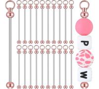 Katnetoly 20 Pz con Perline Vuoti Sfusi per la Creazione di Gioielli Parti di Strisce per Progetti Fai da Te B