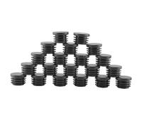 Katnetoly 20 Pz Nero Plastica 25 mm Dia blanking Fine Caps Inserto tondo per tubi