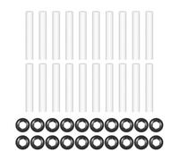 Katnetoly 20 Set Cerniere per Porte Garage, Manicotti per Rulli Silenziosi, Diametro Interno 11 mm, Lunghezza 80 mm, per Rulli, Guarnizioni per Cuscinetti Auto, Garage