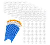 Katnetoly 20 Strisce 120 Lattine di Strisce di Vuote Barattoli di 20 Pezzi Pennelli per La Scuola Forniture Artistiche Artigianali (3 Ml/0,17 Once)