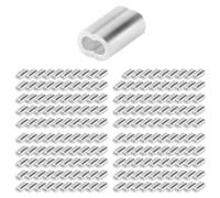 Katnetoly 200PCS Set di Puntali da 1/16 di Pollice con Manicotto Ad per Aggraffatura nel Lega di Alluminio per Metallico