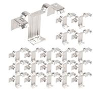 Katnetoly 20PCS Fibbia di Drenaggio per Fotovoltaici, Clip di Drenaggio per Solari, Piastra Superficiale per Drenaggio 30mm, Resistente e Facile da Usare per il Drenaggio Dei