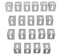 Katnetoly 20PZ 4040 Staffa Angolare nel Alluminio Angolare per Raccordo Angolare 40 X 35 Connettore per Profilo Industriale nel Alluminio 4040