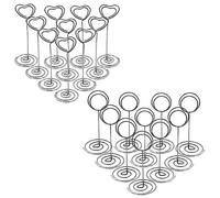 Katnetoly 20PZ Segnaposti Segnaposti nel Metallo Titolari di Biglietti da Visita Porta Biglietti da Visita Memo Clip per Scrivania Festa di Nozze