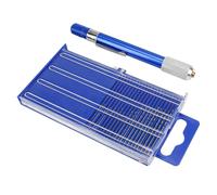 Katnetoly 21 Pezzi Punte per Trapano A Getto di Carburatore Set di Perni Morsa, per La Creazione di Perline di Gioielli Foratura Orifizio Intaglio del Legno DIY