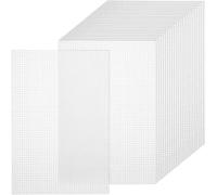 Katnetoly 24 Pezzi 7 Fogli di Tela di Plastica A Maglie, Fogli di Tela di Plastica A Maglie, Maglie per Occhielli per Ricamo, con