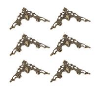 Katnetoly 24 Pezzi di Metallo Vintage Libro Protettore D'Angolo Scatola Libro Scrapbook Album D'Angolo Coperchio di Protezione