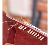 Katnetoly 24 Pezzi di per Cucire in Pelle, DIY, Posizionamento degli per Suture in Pelle, Perni per Bordi in Pelle, 2 Modelli