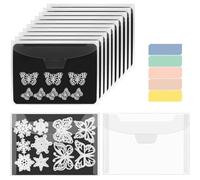 Katnetoly 24 Pezzi Fogli Magnetici per Stampini per Stampo Tasche di Stoccaggio per la Produzione di Carte - Fogli+ A