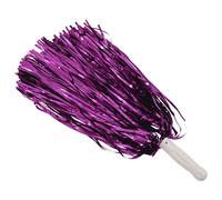 Katnetoly 24 Pz Pom Pom Cheerleading Cheer Pom Pom con Manico nel Plastica per Adulti Bambini Cheerleaders Partito Viola