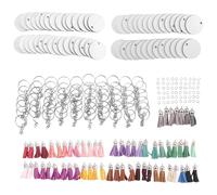 Katnetoly 240 Pezzi per Sublimazione Set Rotondi per Ornamenti per Sublimazione Nappe per Trasferimento di