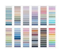 Katnetoly 2400 Pezzi Segnalibri, Morandi Sticky Note Tabs Colorati Scrivibili e Rimovibili Bandiere per Libri Indice di Alta Qualità