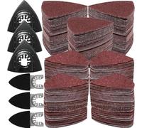 Katnetoly 246pcs Kit di Sabbiatura per Utensili Oscillanti Completi con Triangolo e Cuscinetti Delle, Include Carta Vetrata da 240pcs