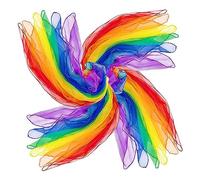 Katnetoly 24Pcs Bambini Giocoleria Sciarpe Danza Musica Sciarpe Sciarpe Colorate Movimento Sciarpe Ritmo Sciarpe per Bambini Movimento