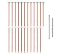 Katnetoly 25 Pezzi di Chiodi di Rame per Rimuovere I Ceppi Degli, Punte per La Rimozione Dei Ceppi All'Ingrosso, Chiodi per per Che Rimuovono I Ceppi