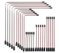 Katnetoly 25 Pezzi di Prolunga Servo Stile Jr, Servo Cavi, Spina Jr da Un Femmina, di Prolunga Servo Rc per Auto Rc