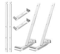 Katnetoly 25 Set di Ganci per Grondaie In Alluminio da 5 Pollici con Cinghie per il Fissaggio Grondaia, Ideali per Grondaie In Alluminio e Acciaio