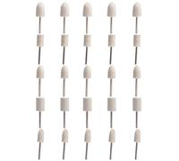 Katnetoly 25pz Set 1/8 di Pollice in Feltro per Lucidare Punti Lucidatura Montato Imitazione Lana per Attrezzo Rotativo