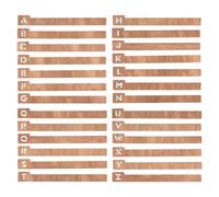 Katnetoly 26 Divisori per Dischi In Legno, Divisori per Dischi In Vinile In Ordine Alfabetico, Guide per L'Organizzatore del Portadischi Facile Installazione Facile da Usare