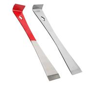 Katnetoly 2PCS Crowbar Scraper Nail Puller In Acciaio Inossidabile, Leva Piatta Angolata con Bordo Inclinato per Tirare e Raschiare Utensile