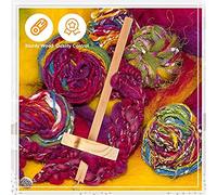 Katnetoly 2Piece DIY Drop Spindle Top Whorl Yarn Spinner Hand Wooden Wheel Colore del Legno Legno + Metallo per la Produzione di Fuso per per Principianti Cucito