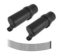 Katnetoly 2PZ Accessori per Moto Impermeabili per Tubo Porta Attrezzi Scatola Portaoggetti per Impermeabile Universale per 125Mm