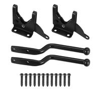 Katnetoly 2PZ Autobloccante Cancello Fermo Automatico Leva Pesante Recinzione Cancello Serratura per Recinzione nel Legno Cancello Porta Fermi Acciaio Nero
