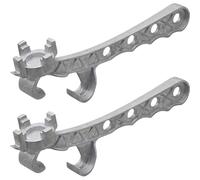 Katnetoly 2x Chiavi per Fusti In Alluminio, Aprisecchio In Metallo da 5, per Aprire Fusti da 10-55, Adatto per Tappi da 2 Pollici e 3/4 Pollici Durevoli