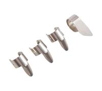 Katnetoly 3 Metallo Dito Scelte + 1 Pollice Scegliere Impostato Chitarra Fingerpicks per Chitarra Dobro Banjo, ECC.