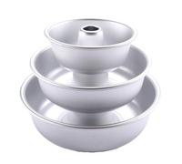 Katnetoly 3 Pezzi 6/7/9 Pollici Tortiera per Angelico Piastra per Teglie da Forno Teglia A Tubo Scanalato Stampo per Dessert Stampo per Ciambella Durevole