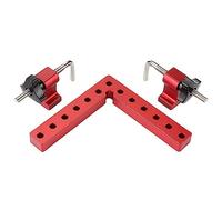 Katnetoly 3 Pezzi di 100 mm di Fissaggio Ad Angolo Retto per la lavorazione del legno Morsetto di Fissaggio Ad Angolo Retto Dispositivo Ausiliario un Forma di L