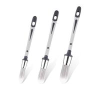 Katnetoly 3 Pezzi di Pennelli per Pareti, 0,6,0,8,0,95 Pollici Piccoli Pennelli per Rifiniture Strumento Molatrice per Ritoccare Gli Angoli Delle Pareti di Casa Facile Installazione