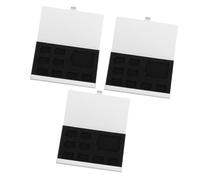 Katnetoly 3 Pezzi di Scatola di Immagazzinaggio per Schede di Memoria da 9 Slot Mini per Schede di Memoria in Lega di Alluminio per 8 Schede TF e 1 Scheda SD Facile Installazione
