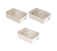 Katnetoly 3 Pezzi Grande capacità Antipolvere Scatola di Immagazzinaggio per Biancheria Intima e Organizzatore Scatola di Immagazzinaggio