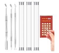 Katnetoly 3 Pezzi Gratta e in Metallo per Biglietti Lotteria con Scatola Immagazzinaggio Strumento per Grattare I Biglietti Lotteria Porta Biglietti Lotteria per Adulti